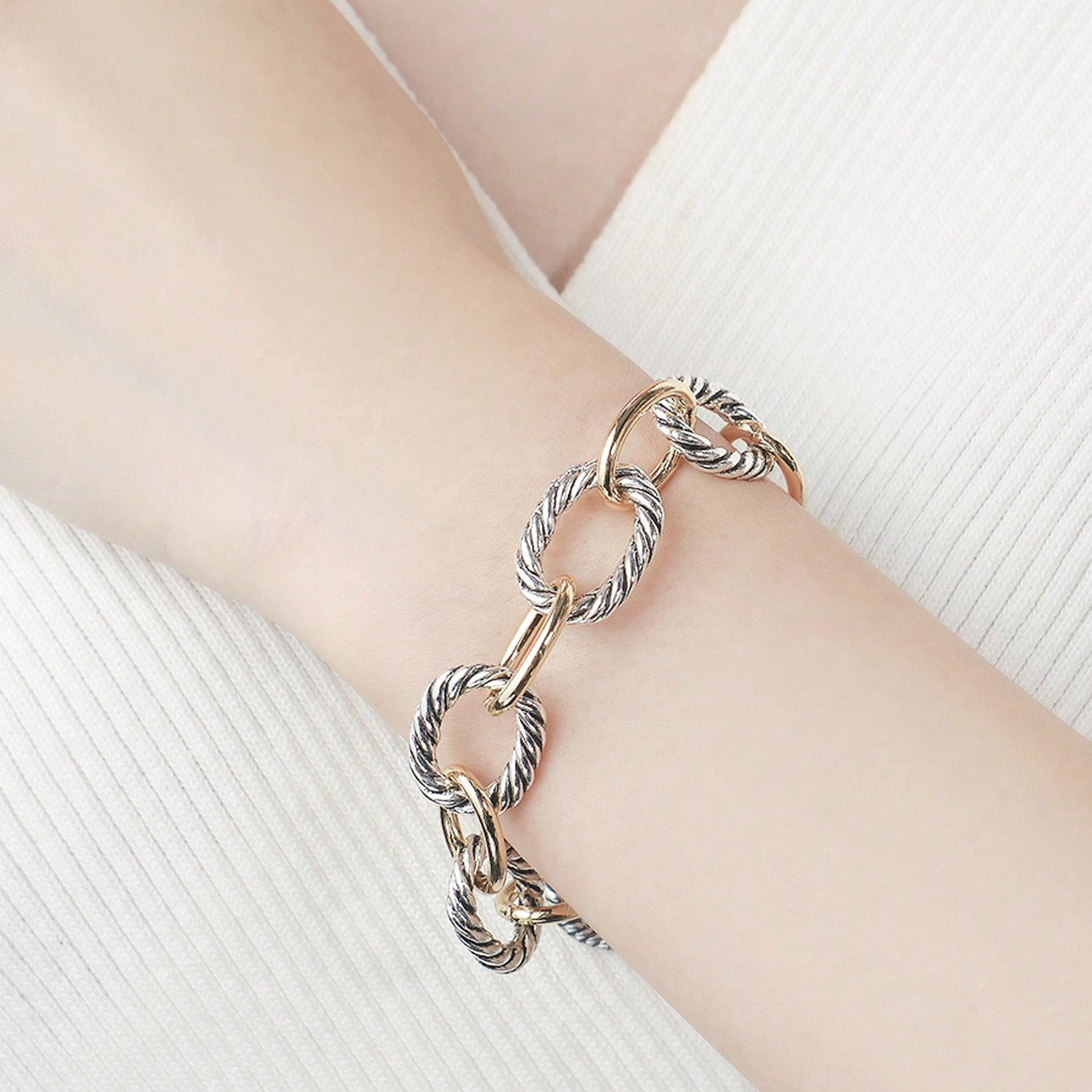 1pc designed braided wire rope twisted bracelet suitable for daily wear by women an exquisite gift for women and mothers details 1