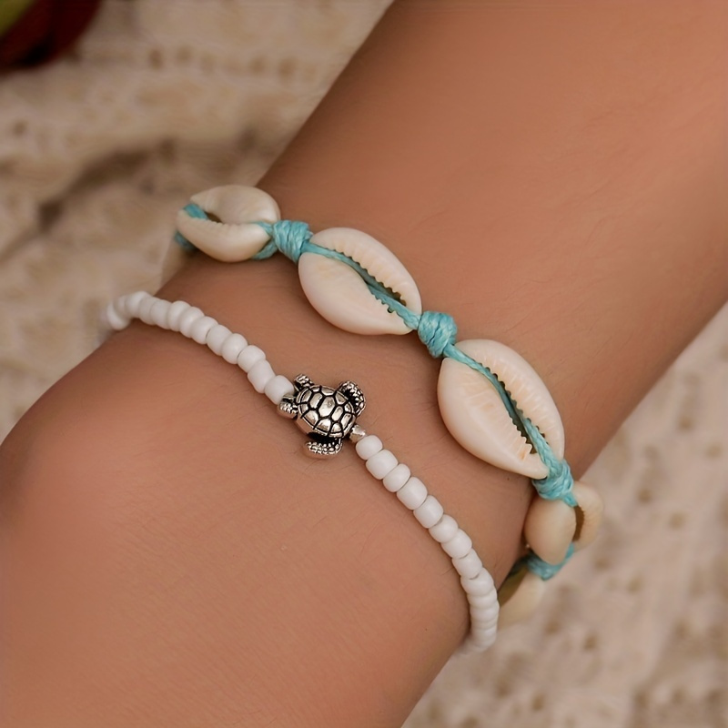 3pcs set ocean style turtle   beads bracelet for vacation holiday jewelry accessories gifts details 4