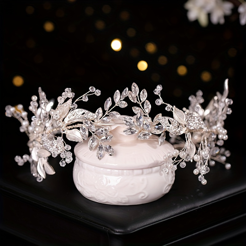 an elegant bridal alloy diamond shaped hair accessory with diamonds party outfit hair accessory birthday gift details 6